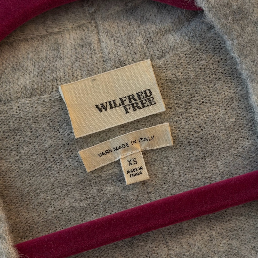 Wilfred Light Gray Wrap Cardigan - Picture 3 of 5